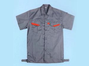 XC-My012浅灰细细纹橘红条