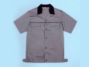 XC-My013浅灰细斜纹上青领1号