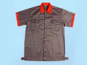 XC-My014中灰细斜纹桔红领