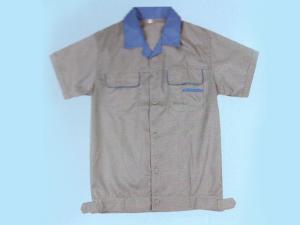 XC-My087浅灰细斜纹湖蓝领