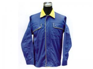 XC-JS-02045艳蓝帆布黄领